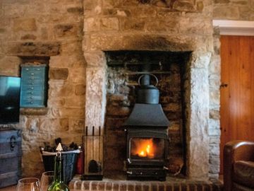 Fireplace in the sitting room