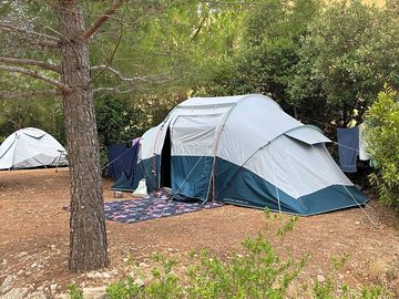 Four person pitch