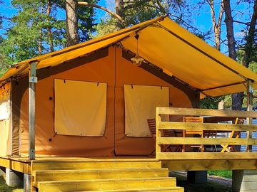 Safari tent exterior