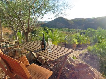 Stunning rural view from the outdoor table