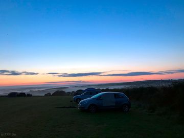 Sun rise on site