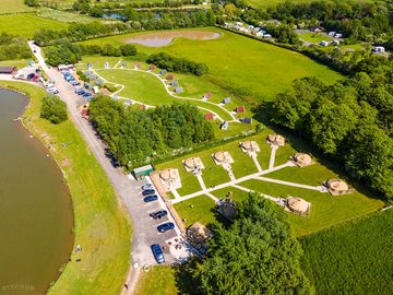Aerial view of the site