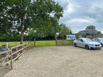 Entrance to camping and parking