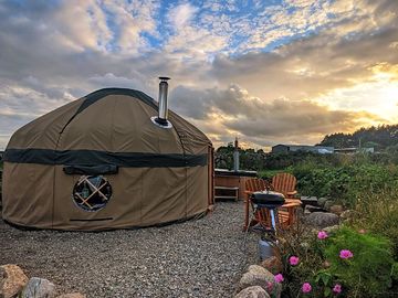 Space around the yurt