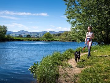 On the banks of the river tay