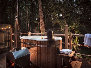 Woodland hot tub