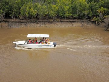 Boat cruise along the wami river