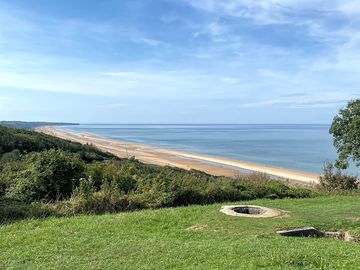 Former german battery above omaha beach, about ten minutes walk from the campsite