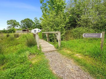 Bridge leading to the yurt
