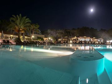 Swimming pool by night