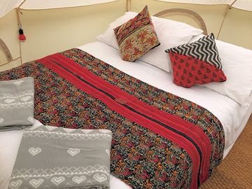 Comfy double bed