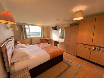 Bedroom set up as a double