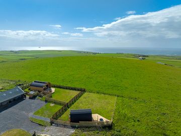 Both pods from the air