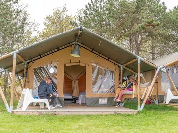 Safari tent exterior