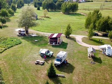 Aerial view of the site