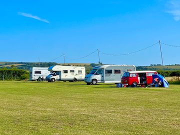 Spacious fully serviced grass pitches
