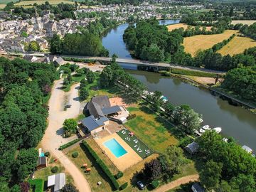 Aerial view of the site