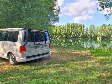 Peaceful waterside pitch
