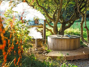 Wood-fired hot tub