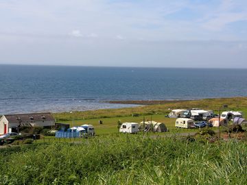 Looking over the site towards the mull of galloway