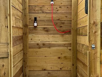 The outdoor shower