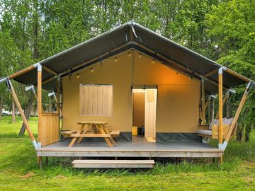 Safari tent exterior