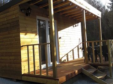 Woodland cabin exterior