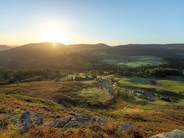 View of the site from craig laggan crag