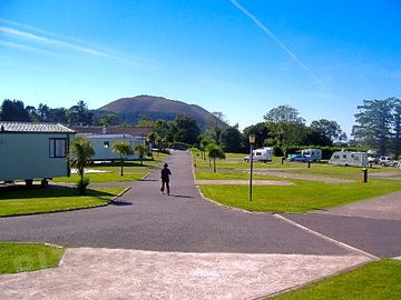 Mobile homes for hire on park