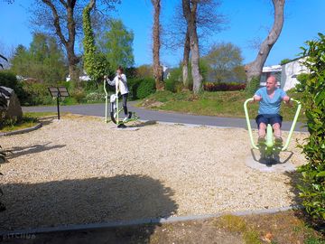 Outdoor fitness area