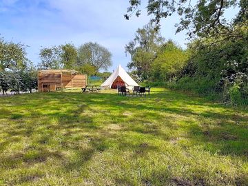The bell tent pitch