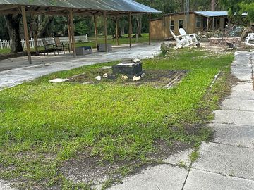 Community fire pit and gazebo
