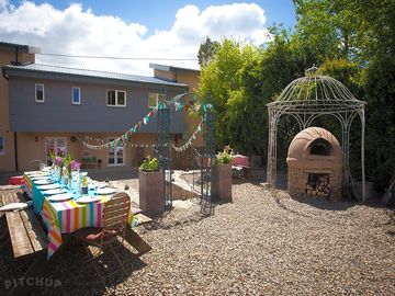 The pizza garden is available for your own use
