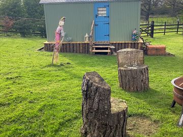 Shepherd's hut exterior