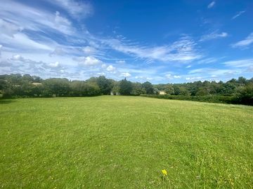 Camping field with a gentle slope