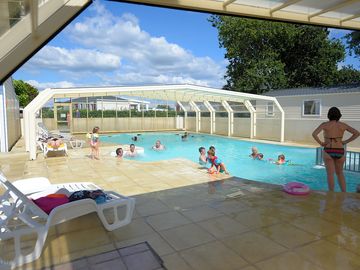 Covered swimming pool