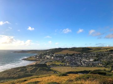 Woolacombe from the top of potters hill