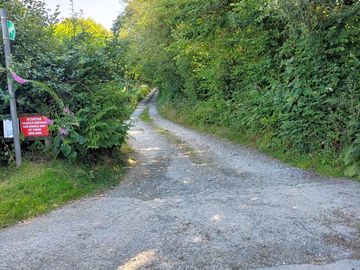 Bridle track to the site