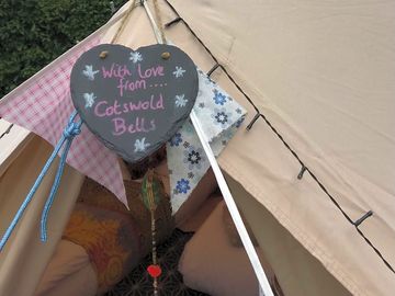 Decoration on the bell tent