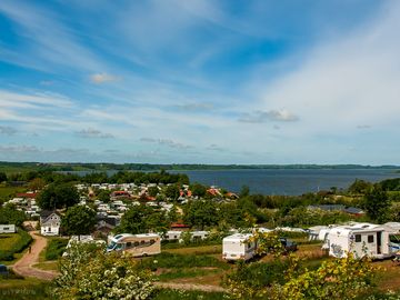 View of hjarbæk fjord from the top pitches