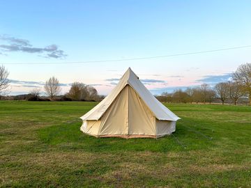 The red kite tent from outside