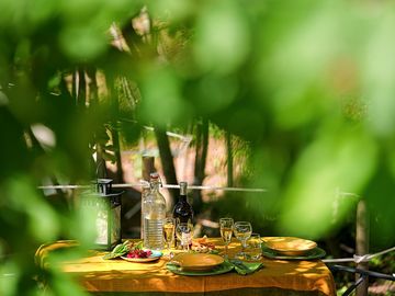 Table on the deck