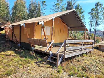 Safari tent exterior