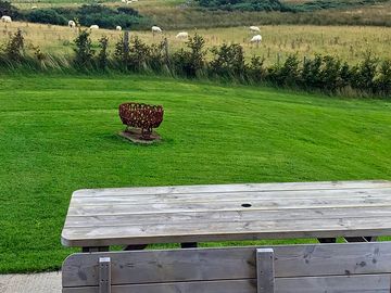 Small pod with firepit