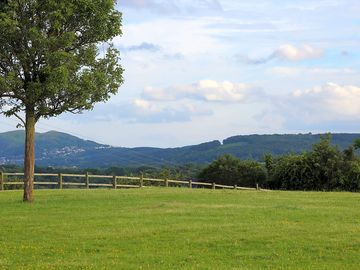 Malvern hills view from the campsite