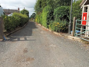 The site's driveway