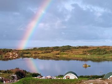 Rainbow over the lake