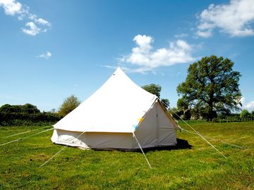 Tent with space around