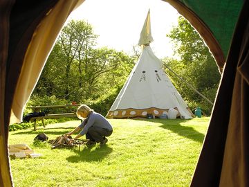 Morning view from the tipi