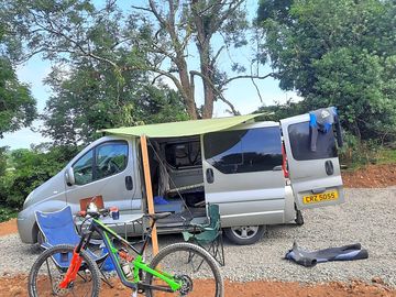 Guests' gear for the garvagh mountain biking trails